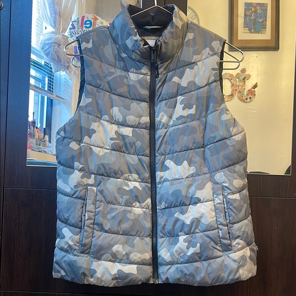 Kids Camouflage Puffer Vest